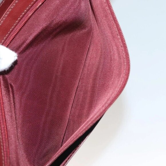 CARTIER Must Line Clutch Bag Leather Bordeaux Gold - Picture 11 of 15